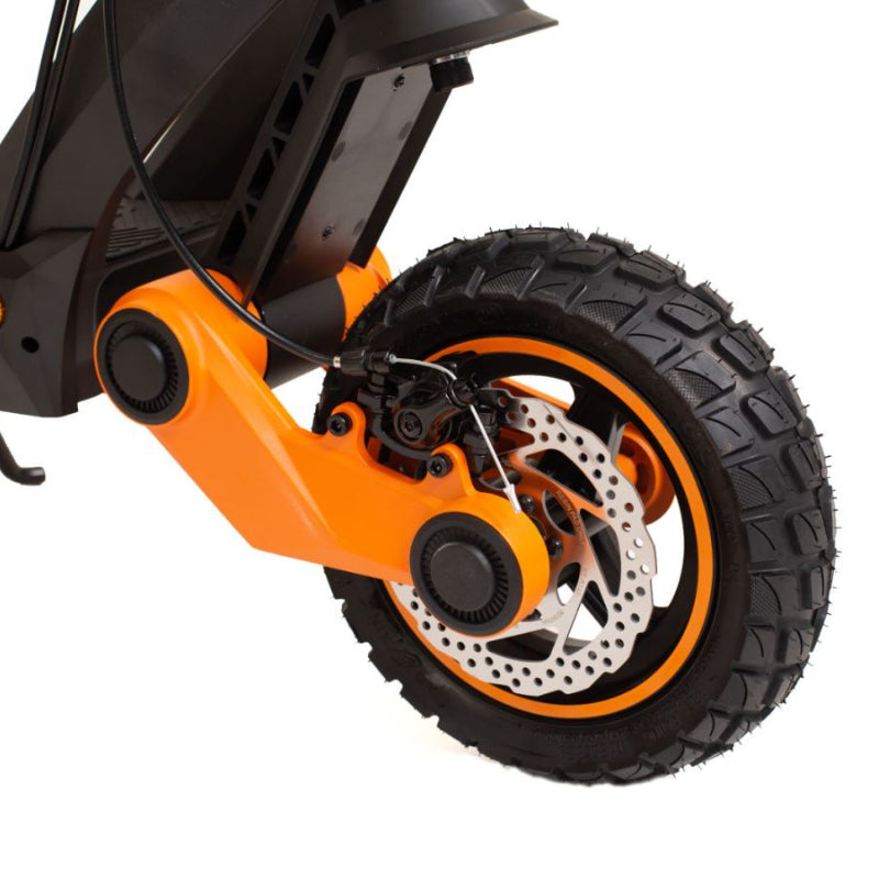 Advanced Shock Absorption: Four-arm system tackles rough surfaces with ease and comfort.