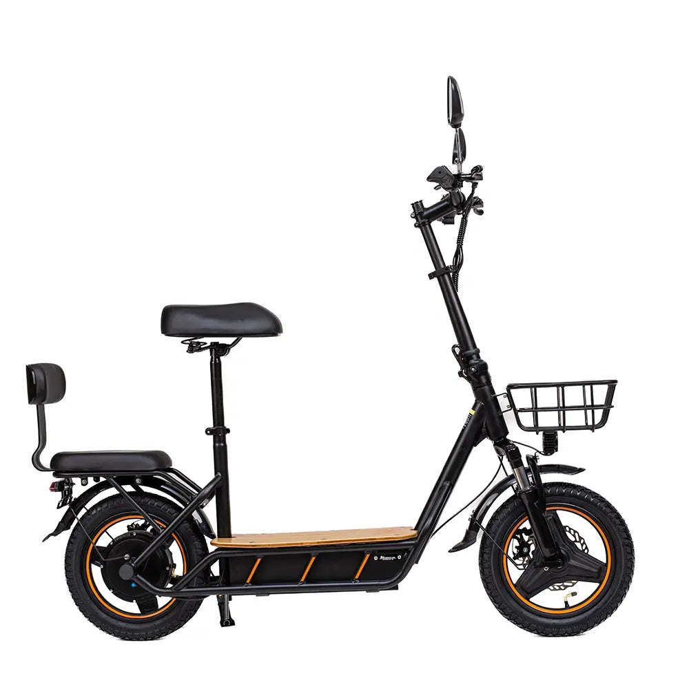 Reliable Dual Disc Brakes: Ensures safe stopping power with strong alloy frame and front & rear disc brakes.