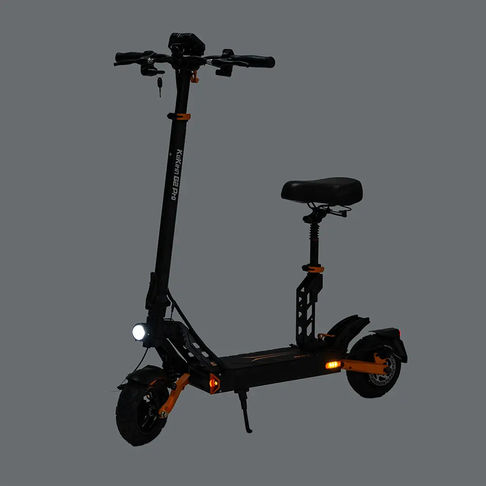 Versatile Terrain Handling: 9'' vacuum wheels and shock absorbers handle various terrains.