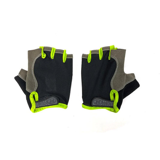 Black & Green Cycling Gloves