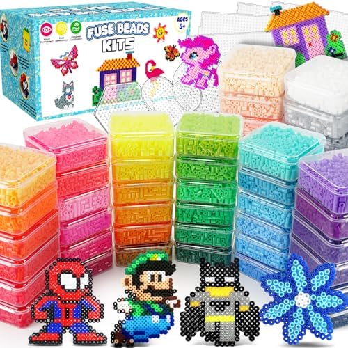 Mosaibead Supreme Fuse Beads Kit: 31,000 Beads & 48 Colors