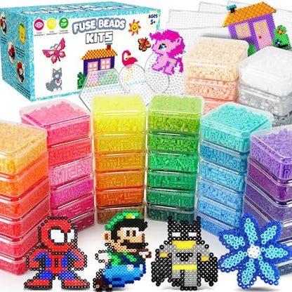 Mosaibead Supreme Fuse Beads Kit: 31,000 Beads & 48 Colors