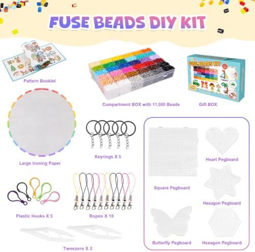 Mosaibead Creative Craft Kit: 11,000 Beads & Full Accessories