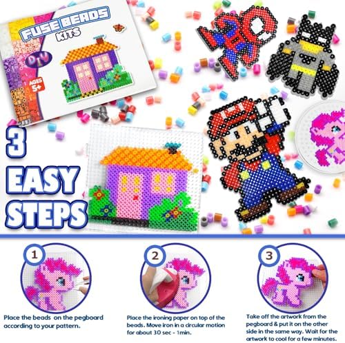 Mosaibead Supreme Fuse Beads Kit: 31,000 Beads & 48 Colors