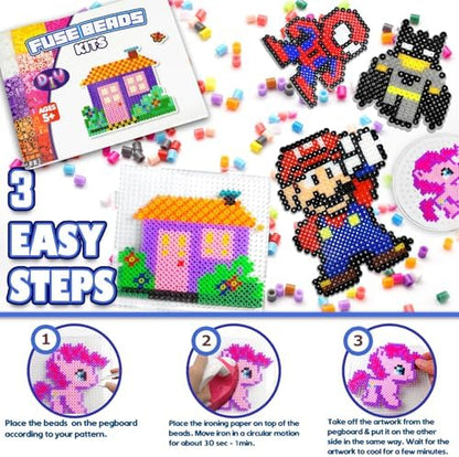 Mosaibead Supreme Fuse Beads Kit: 31,000 Beads & 48 Colors