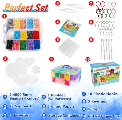 Mosaibead Creative Craft Kit: 11,000 Beads & Full Accessories