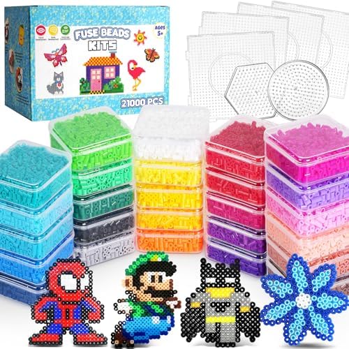 Mosaibead Supreme Fuse Beads Kit: 31,000 Beads & 48 Colors