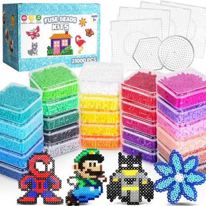 Mosaibead Supreme Fuse Beads Kit: 31,000 Beads & 48 Colors