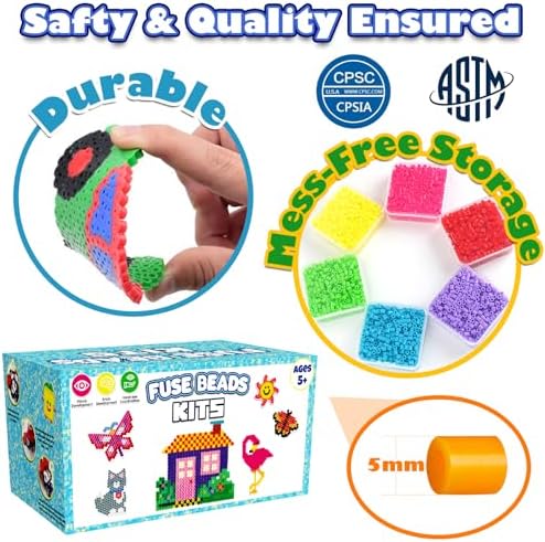 Mosaibead Supreme Fuse Beads Kit: 31,000 Beads & 48 Colors