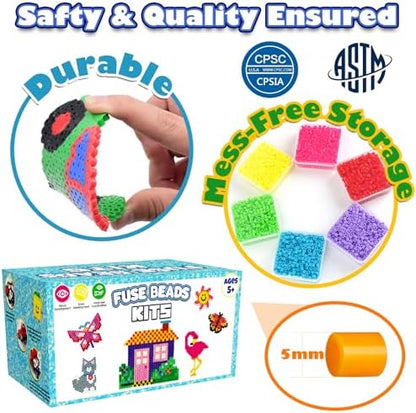 Mosaibead Supreme Fuse Beads Kit: 31,000 Beads & 48 Colors